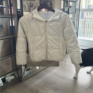 Old Navy kid’s  White Puffer Jacket